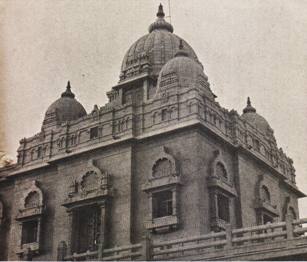 A rear diagoanal view of the Vivekananda Mandapam from the south.