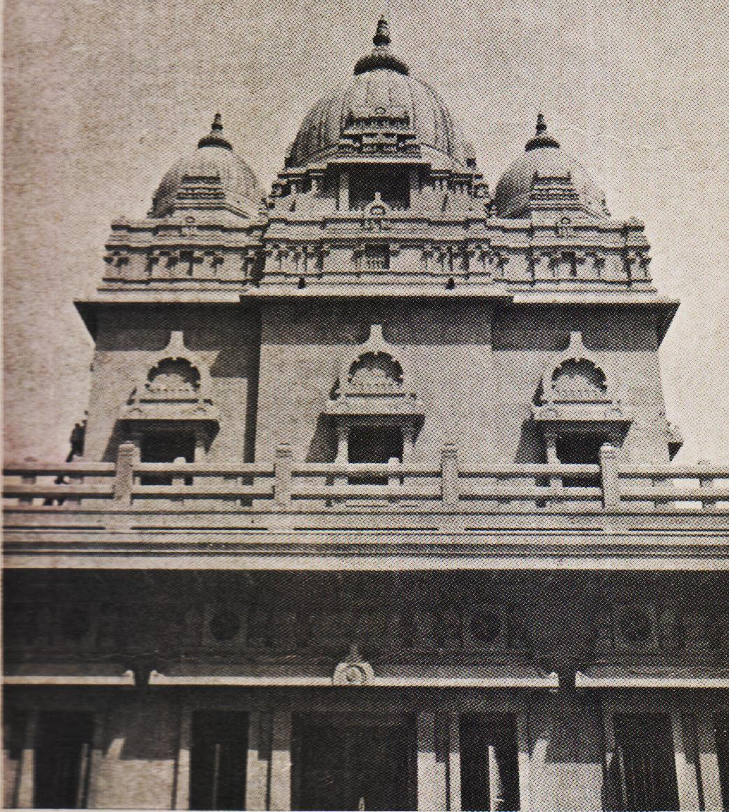 Upper portions of the Vivekananda Mandapam as vied from the rear.